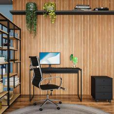 Mesa de Escritório Brad Preta 120 cm - Mobly