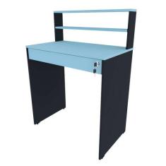 Escrivaninha KitCubos 1 GV Preta e Cinza Cristal - Bramov