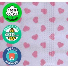 Jogo de Toalhas de Banho 5 pçs 100% Algodão Felpuda Dohler Prisma