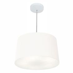 Lustre Pendente Cone Md-4156 Cúpula Em Tecido 30/45x40cm Bran