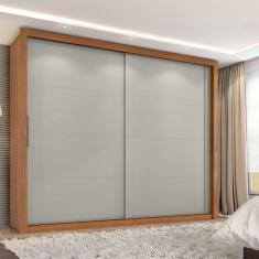 Guarda-roupa Casal 2 Portas 4 Gavetas Premier Cinamomo / Areia