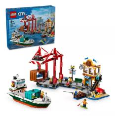 Lego 60422 City - Porto À Beira-mar Com Navio De Carga – 1226 peças