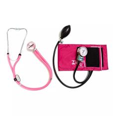 Kit Esfigmomanômetro + Estetoscópio Rappaport P.a.med - Rosa