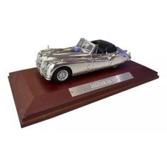 Miniatura Jaguar XK 140 Cromado Escala 1/43 Ixo Models, Cromado