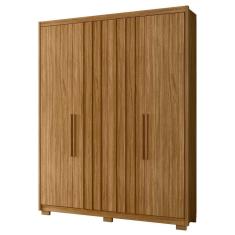 Guarda Roupa Solteiro 176cm Ripado Milão M07 Freijó - Mpozenato