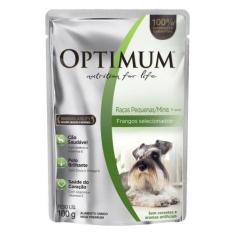 Ração Úmida Optimum Sachê Cães Adultos de Raças Pequenas e Mini sabor 