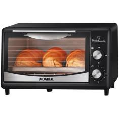 Forno Elétrico de Bancada Mondial com Timer 6L Preto Pratic Cook FR-09