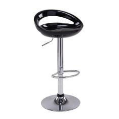 Banqueta Bar Meia Lua Preta