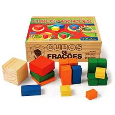 JOTTPLAY Cubos de Frações de Madeira 93 Peças