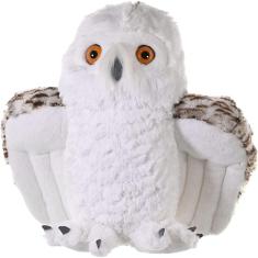 Peluche de coruja da neve Wild Republic, bicho de pelúcia, abraços, 30 cm