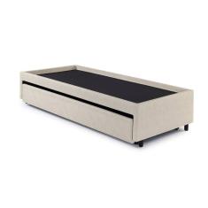 Bicama Box para Dois Colchões Solteiro Courino Areia