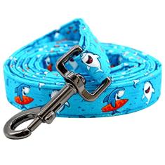 Rainbow Coleira para cães, durável, com estampa de tubarão forte, coleira resistente, confortável, acolchoada para cães pequenos, médios e grandes