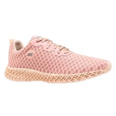 TENIS SPORTS GHOST 2 MALHA MESH ESPUMADO TECIDO 6035 Cor:Creme;Tamanho:34;Genero:Feminino