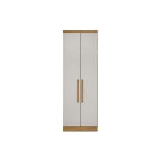 Módulo de Quarto Solteiro Guarda Roupa Rizon c/ 2 Portas e 3 Gavetas Freijo Cumaru c/ Fendi - Novo Horizonte