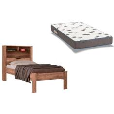 Colchão Solteiro Light D33 Ortobom + Cama Invicta Demolição - Santos A