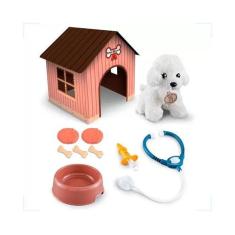 Pelúcia Cachorrinho + Casinha Playfull Pets - Toyng