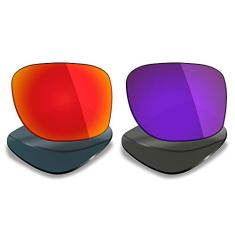 Mryok 2 pares de lentes polarizadas de substituição para óculos de sol Oakley Holbrook LX – Opções