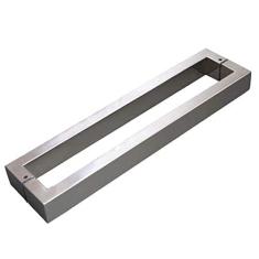 Puxador para Porta Duplo 42cm 2 Peças H40 Geris Inox Escovado
