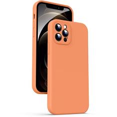 Supdeal Capa de silicone líquido para iPhone 12 Pro, [proteção da câmera] [anti-impressão digital] [carregamento sem fio] capa protetora de 4 camadas, capa protetora de microfibra embutida, 15,5 cm,