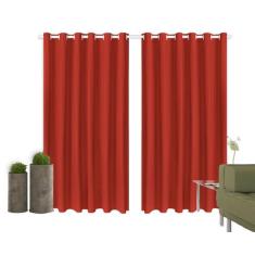 Cortina Corta Luz 4,00M x 2,80M Blackout 100% PVC Para Varão - Ibiting