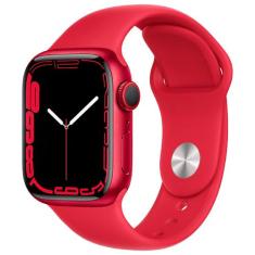 Apple Watch Series 7 (GPS & Cellular, 41mm) - Caixa de Alumínio (PRODUCT)RED - Pulseira Esportiva (PRODUCT)RED