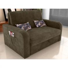 Sofá Cama Matrix Lady Day Reclinável - Cappucino