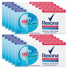 Kit Sabonete Rexona Antibacterial Limpeza Profunda  6 Sabonetes - Com 10 Unidades