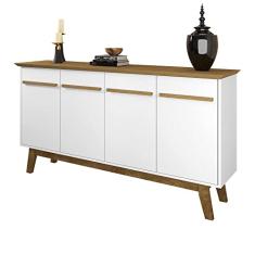 Aparador Buffet Opala Branco com Cinamomo - Móveis Bechara