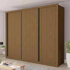 Guarda-Roupa Casal Nápoli 3 Portas 6 Gavetas Freijó - Minastex, Marrom