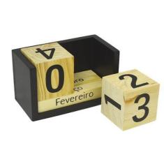 Calendário Decorativo Permanente em Madeira - calendario