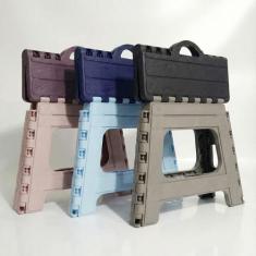 Banco Banqueta Dobrável Resistente 120 Kg Multiuso Fácil de Carregar -