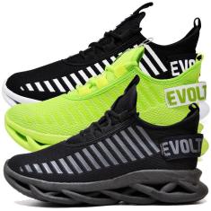 Kit 3 Tênis Easy Style Feminino Evoltenn Sola Trançada-Feminino