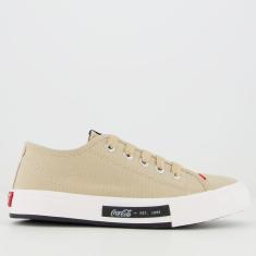 Tênis Coca Cola Daytona Feminino Bege-Feminino