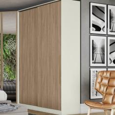 Guarda Roupa Solteiro 2 Portas Seletto Henn Areia HP / Jequitibá