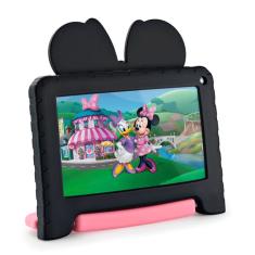 Tablet Infantil Multilaser NB414 Minnie Tela 7” Wi-Fi 64GB 4GB RAM Preto e Rosa