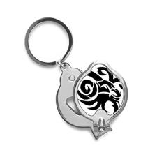 Cortador de unhas de dedo com símbolo do zodíaco Capricórnio Constellation Cortador de aço inoxidável