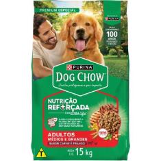 Ração Seca Nestlé Purina Dog Chow Extra Life Carne, Frango e Arroz Cães Adultos Todas as Raças - 15 Kg
