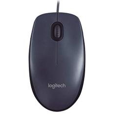 Mouse com fio USB Logitech M90 com Design Ambidestro e Facilidade Plug and Play