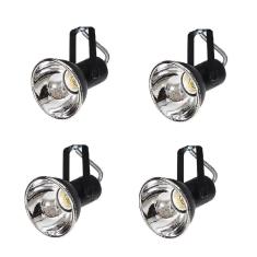 Kit 4 Spot Trilho Perfilado Eletro calha Par20 Bulbo OL5