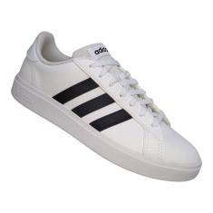 Tênis adidas Grand Court Base 2.0 Simp Masculino - Branco/Preto