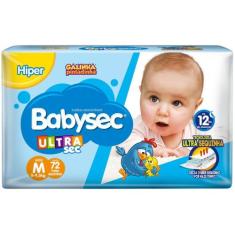 Fralda Babysec Ultrasec Galinha Pintadinha Tam. M - 5 a 9,5kg 72 Unida