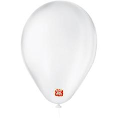 Balão Classic N065 Branco Pacote com 50 - Sao Roque