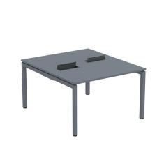 Mesa Plataforma Dupla com Pé de Aço para Coworking 110X140/2P PDC11/14/2P Grafito