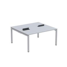 Mesa Plataforma Dupla com Pé de Aço para Coworking 150X140/2P PDC15/14/2P Cinza