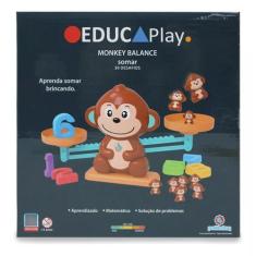 Brinquedo Educativo Aprendendo a Somar Monkey Balance EducaPlay - Poli