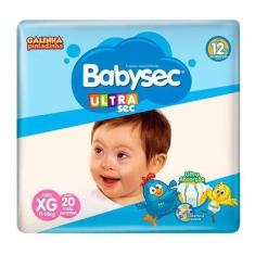 FRALDA BABYSEC GALINHA PINTADINHA JUMBO XG / 20 un