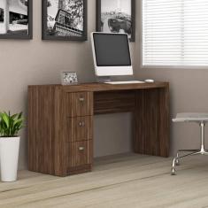 Escrivaninha 3 Gavetas Me4102 Tecno Mobili Nogal