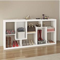 Estante para Livros com 2 Nichos E1712 Tecno Mobili Branco