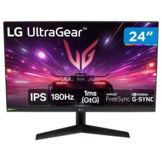 Monitor Gamer LG UltraGear 24 IPS, 180Hz, 24GS60F-B, 24"