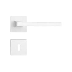 Fechadura Karli em Zamac Branco Texturizado Interna